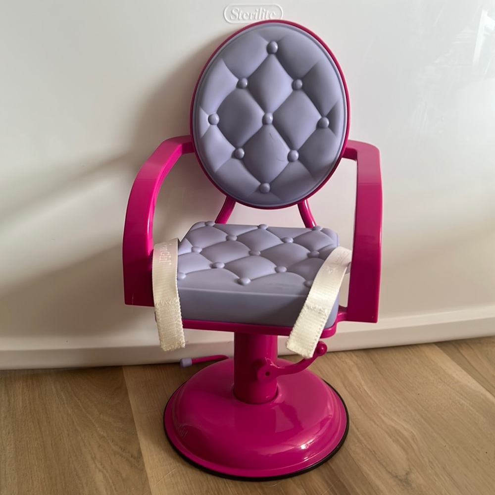 American Girl hair stylist chair